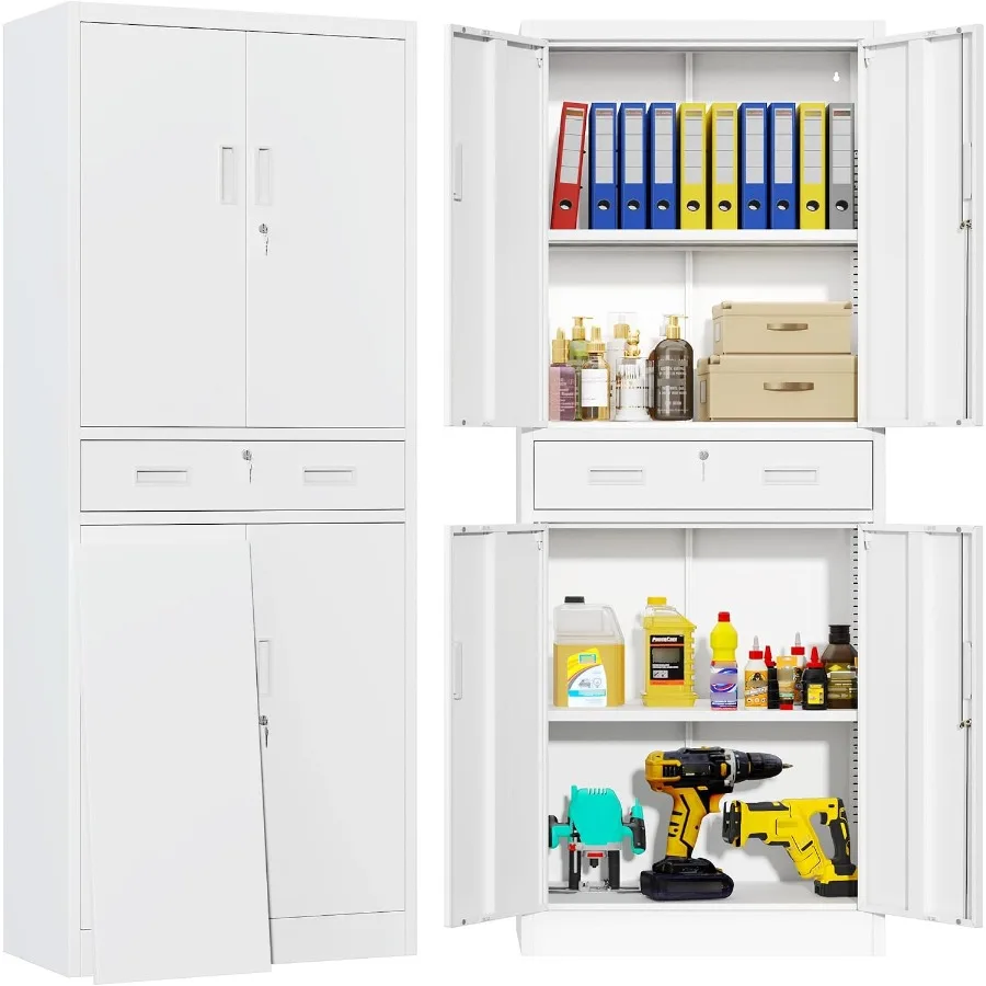 Storage & Organization - Metalowa szafka do przechowywania, idealna do
