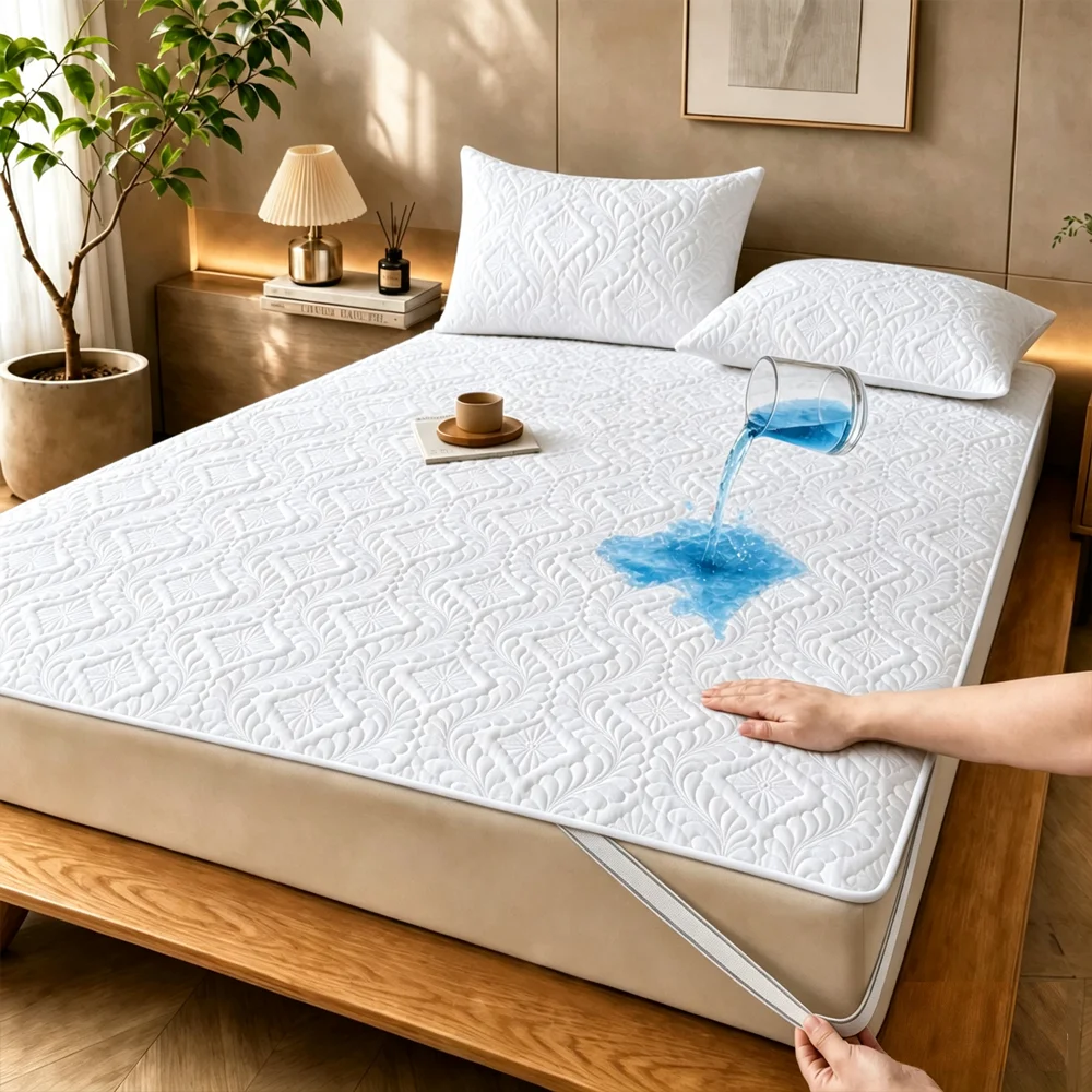 Waterproof Mattress Protector Breathable - 1 sztuka – wielokolorowa, elastyczna, wodoodporna