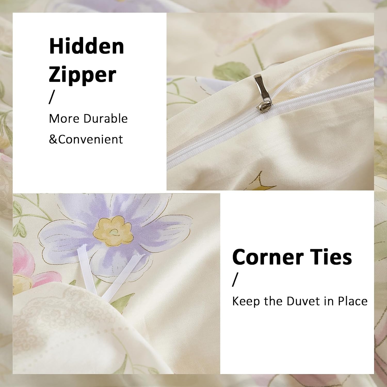 Kwiatowy zestaw pościeli do łó – Aesthetic Floral Duvet Cover recenzja i cena