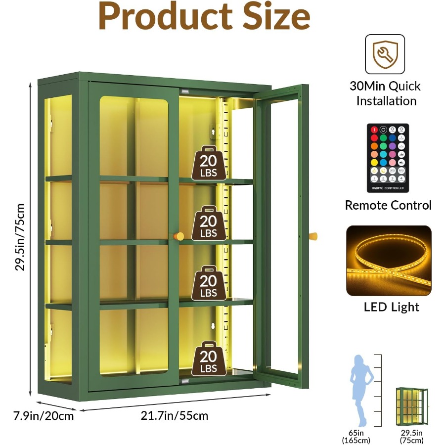 Metalowa szafka do ekspozycji  – Storage & Organization recenzja i cena