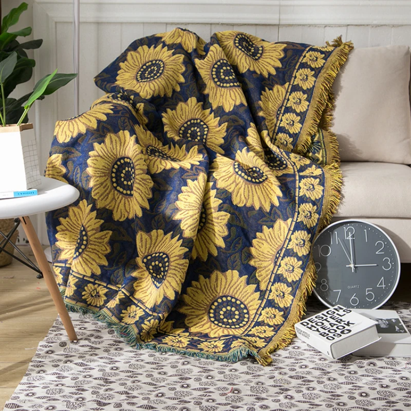 Textile City Ins Rural Blue Su – Boho Throw Blanket Fringe recenzja i cena