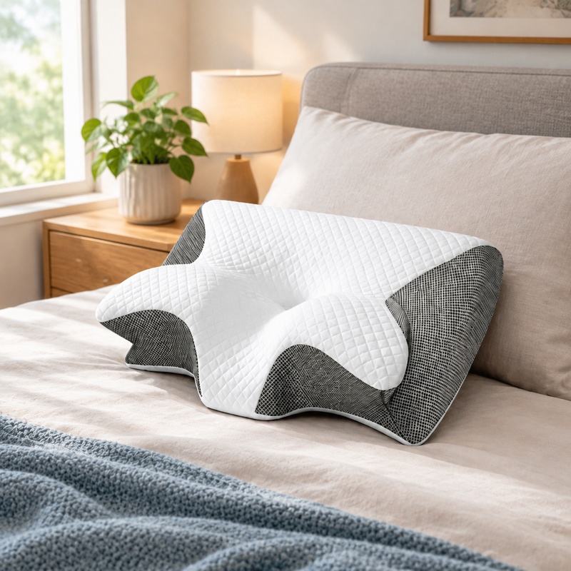 Oddychająca, ortopedyczna podu – Memory Foam Orthopedic Pillow Neck Pain recenzja i cena